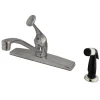 Best Columbia Single Handle 8" Kitchen Faucet with Side Sprayer Faucets With Side Spray