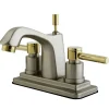 Hot Concord 4" Centerset Lavatory Faucet with Brass Pop-up and Two Handle 4" Center Set