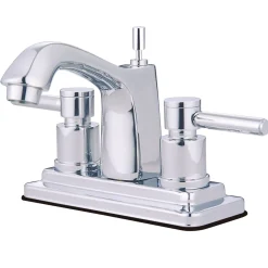 Hot Concord 4" Centerset Lavatory Faucet with Brass Pop-up and Two Handle 4" Center Set