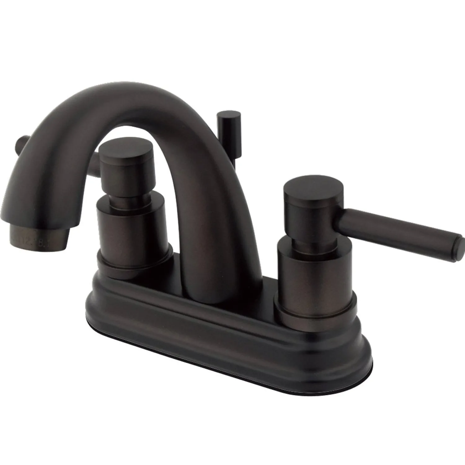 New Concord 4" Centerset Two Handle Lavatory Faucet with Brass Pop-up 4" Center Set