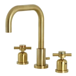 Online Concord Deck Mount Widespread Bathroom Faucet with Brass Pop-Up 8