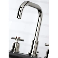 Online Concord Deck Mount Widespread Bathroom Faucet with Brass Pop-Up 8