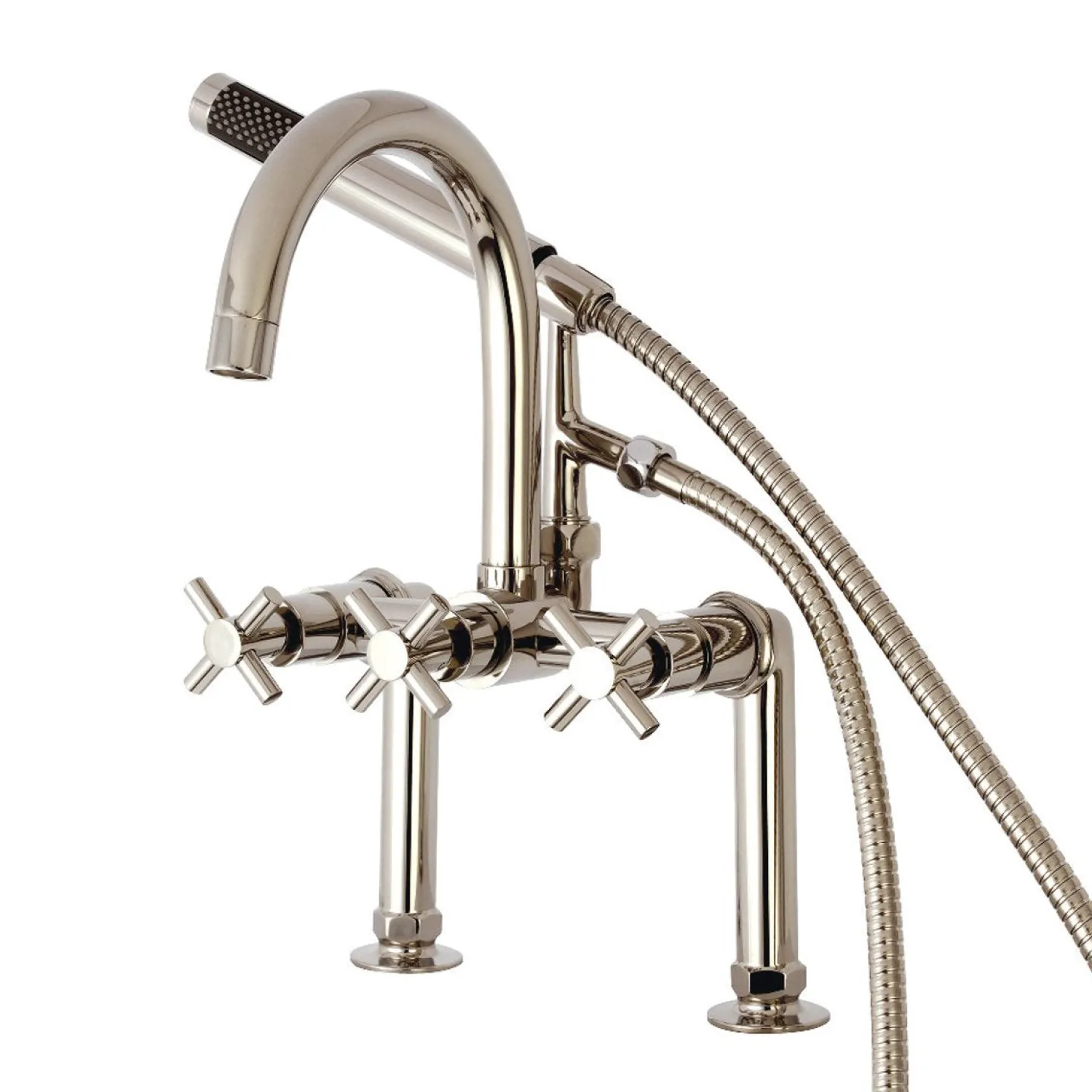 Hot Concord Deck Mount 2-Hole Tub Filler with Hand Shower Tub & Shower Sets|Tub Faucets