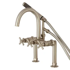 Hot Concord Deck Mount 2-Hole Tub Filler with Hand Shower Tub & Shower Sets|Tub Faucets