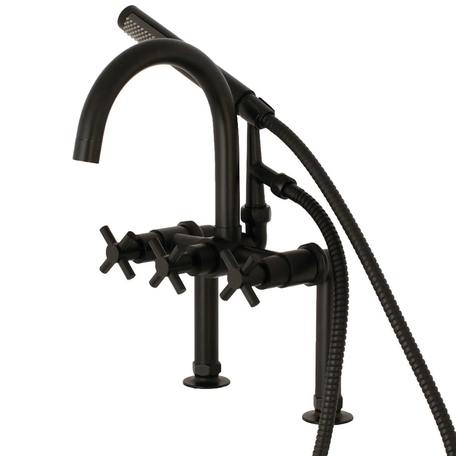 Hot Concord Deck Mount 2-Hole Tub Filler with Hand Shower Tub & Shower Sets|Tub Faucets