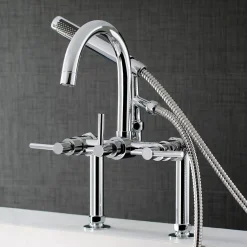 Hot Concord Deck Mount Tub Filler with Hand Shower Tub & Shower Sets|Tub Faucets
