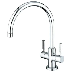 Concord Double Handle Kitchen Faucet in Polished Chrome Single Hole