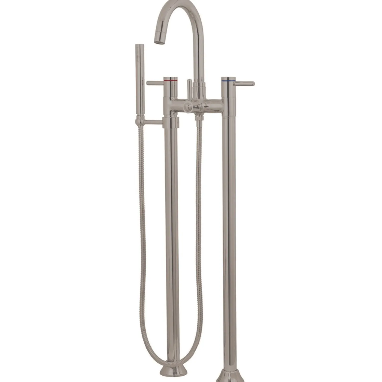 Concord Floor Mount Freestanding Tub Filler with Hand Shower Free Standing Tub Fillers|Tub Faucets