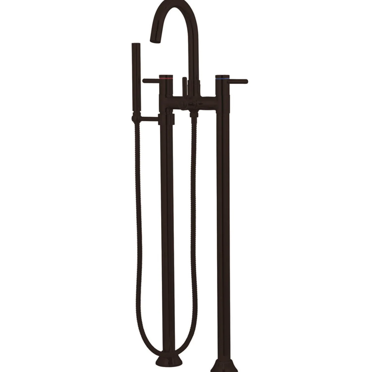 Concord Floor Mount Freestanding Tub Filler with Hand Shower Free Standing Tub Fillers|Tub Faucets