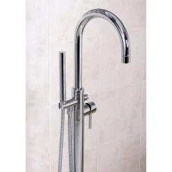 Best Concord Floor Mount Tub Filler with Hand Shower Free Standing Tub Fillers|Tub Faucets