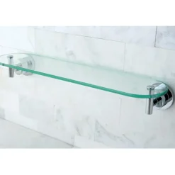 New Concord Glass Shelf in Polished Chrome Shelves