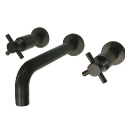 Hot Concord 2-Handle 3-Hole Wall Mount Bathroom Faucet Wall Mount