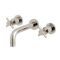 Hot Concord 2-Handle 3-Hole Wall Mount Bathroom Faucet Wall Mount