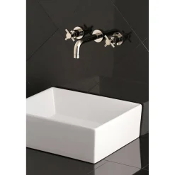 Hot Concord 2-Handle 3-Hole Wall Mount Bathroom Faucet Wall Mount