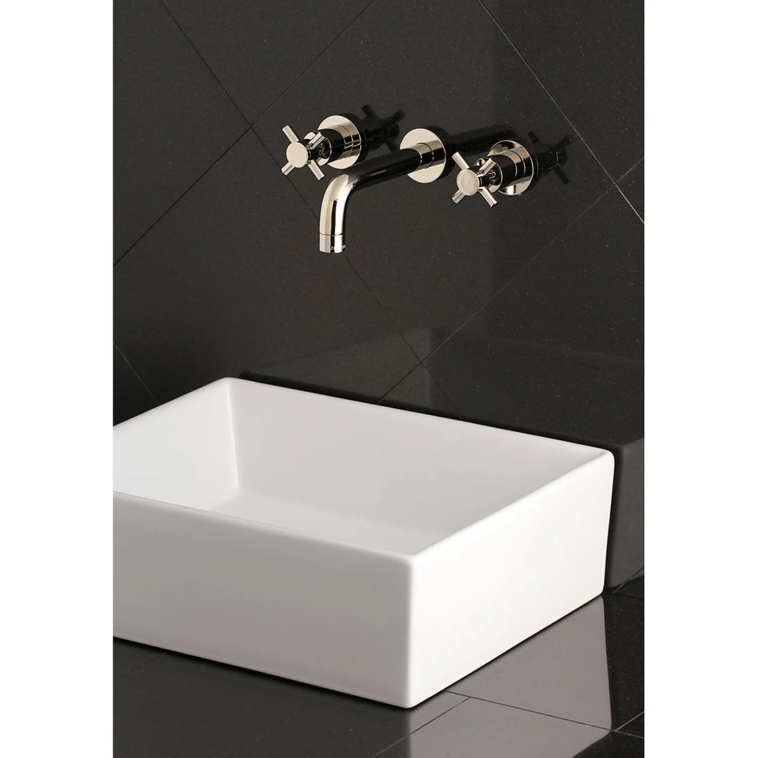 Hot Concord 2-Handle 3-Hole Wall Mount Bathroom Faucet Wall Mount