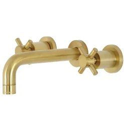 Hot Concord 2-Handle 3-Hole Wall Mount Bathroom Faucet Wall Mount