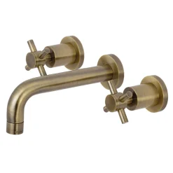 Hot Concord 2-Handle 3-Hole Wall Mount Bathroom Faucet Wall Mount