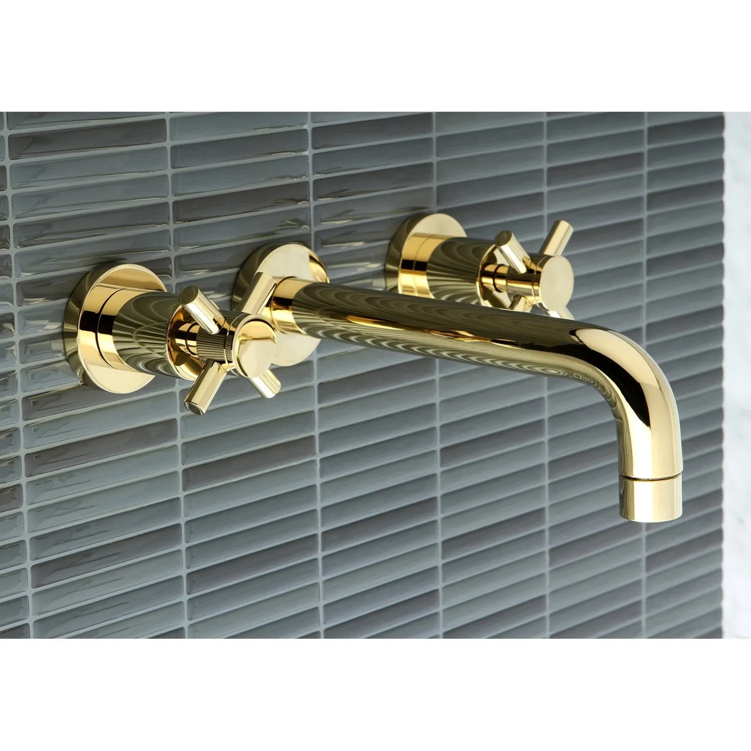 Hot Concord 2-Handle 3-Hole Wall Mount Bathroom Faucet Wall Mount