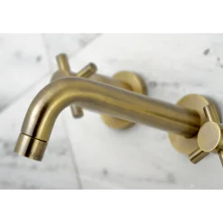 Hot Concord 2-Handle 3-Hole Wall Mount Bathroom Faucet Wall Mount