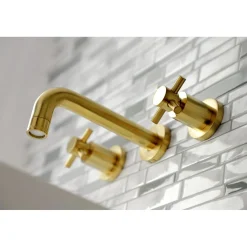 Hot Concord 2-Handle 3-Hole Wall Mount Bathroom Faucet Wall Mount