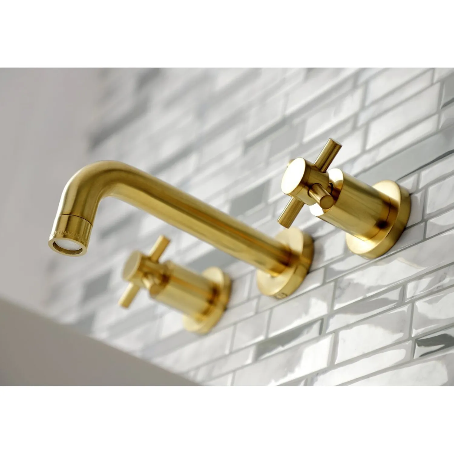 Hot Concord 2-Handle 3-Hole Wall Mount Bathroom Faucet Wall Mount