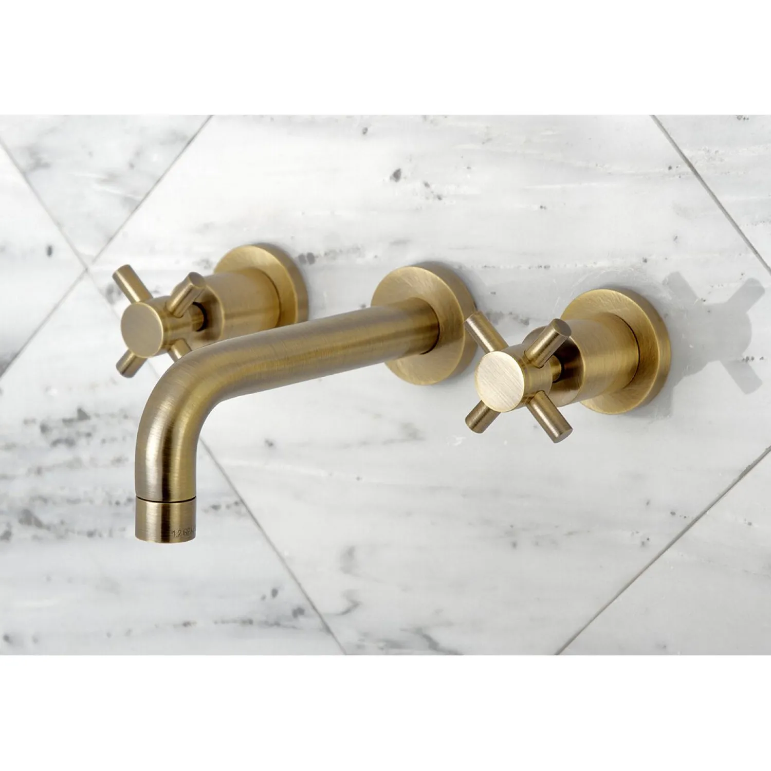 Hot Concord 2-Handle 3-Hole Wall Mount Bathroom Faucet Wall Mount