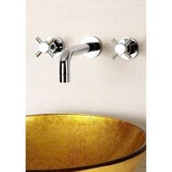 Hot Concord 2-Handle 3-Hole Wall Mount Bathroom Faucet Wall Mount