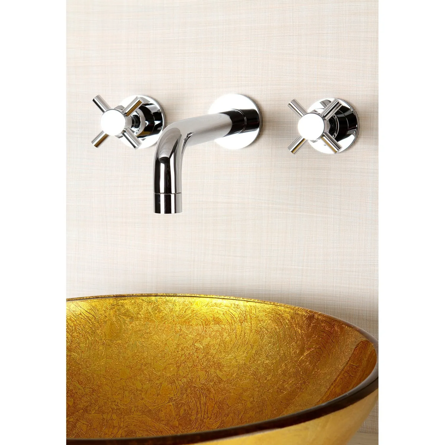 Hot Concord 2-Handle 3-Hole Wall Mount Bathroom Faucet Wall Mount