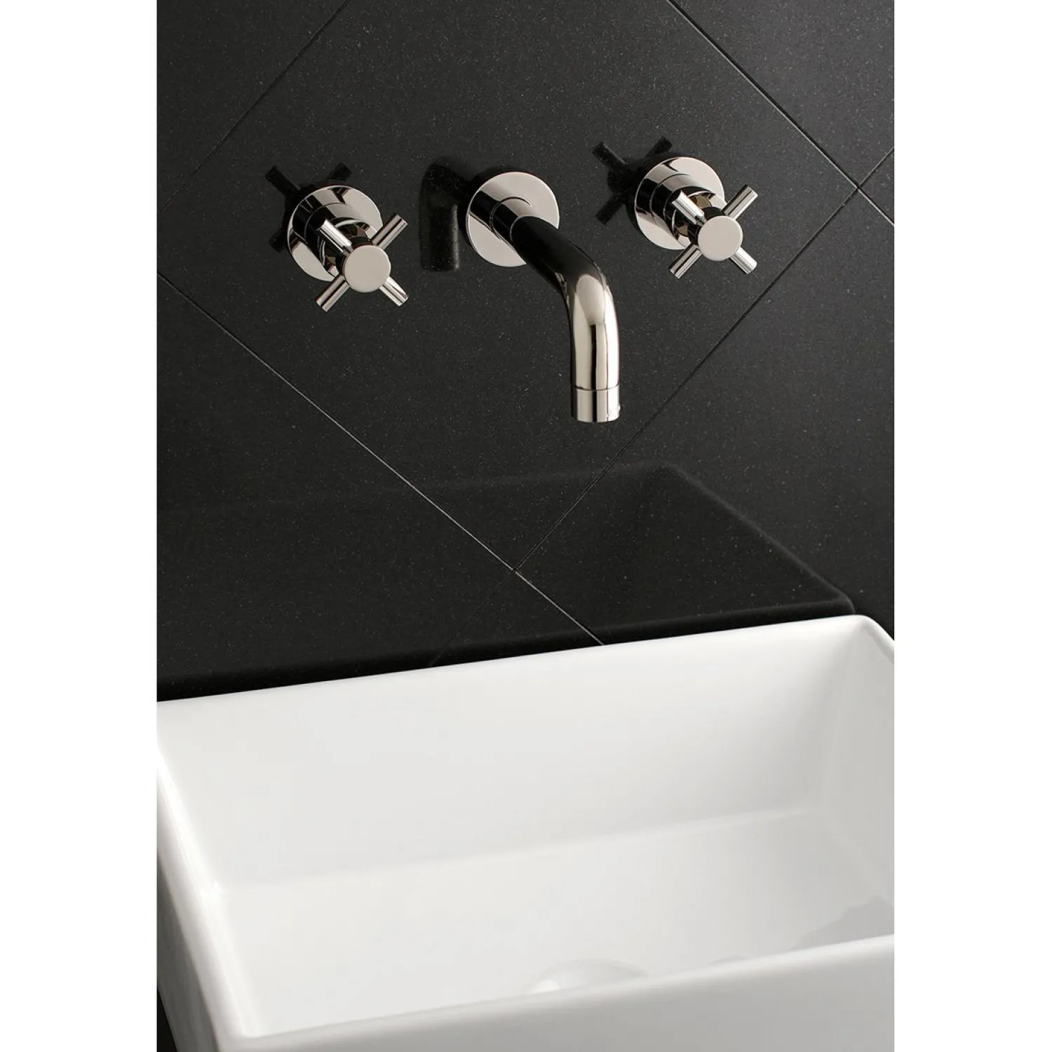 Hot Concord 2-Handle 3-Hole Wall Mount Bathroom Faucet Wall Mount