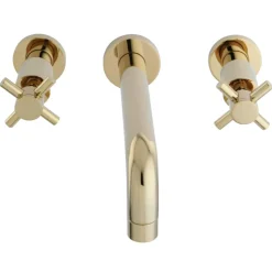 Hot Concord 2-Handle 3-Hole Wall Mount Bathroom Faucet Wall Mount
