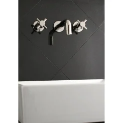Hot Concord 2-Handle 3-Hole Wall Mount Bathroom Faucet Wall Mount