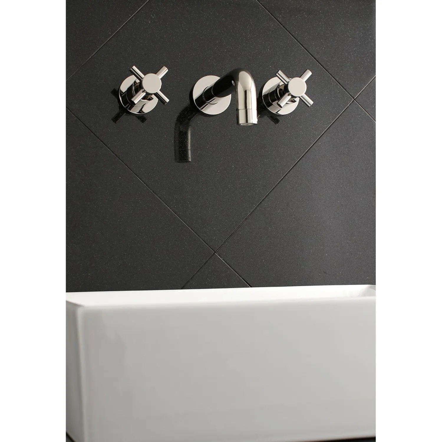Hot Concord 2-Handle 3-Hole Wall Mount Bathroom Faucet Wall Mount