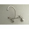 Sale Concord 2-Hole 8-Inch Adjustable Center Wall Mount Kitchen Faucet Wall Mounted Kitchen Faucets