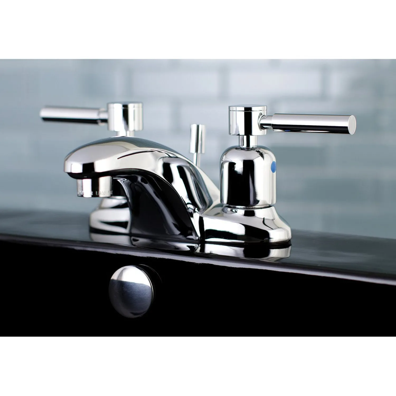 Best Concord 3-Hole 4-Inch Centerset Deck Mount Bathroom Faucet 4" Center Set