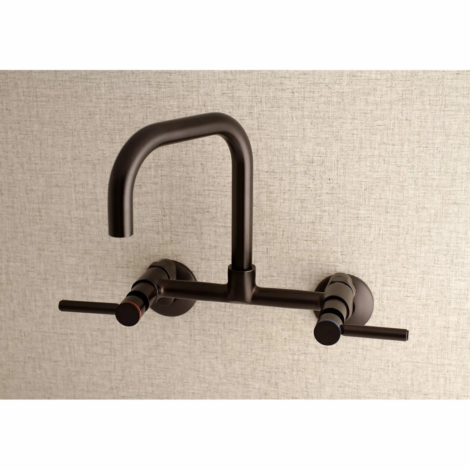 Clearance Concord 8-Inch Adjustable Center Wall Mount 2-Hole Kitchen Faucet Wall Mounted Kitchen Faucets