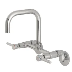 Clearance Concord 8-Inch Adjustable Center Wall Mount 2-Hole Kitchen Faucet Wall Mounted Kitchen Faucets