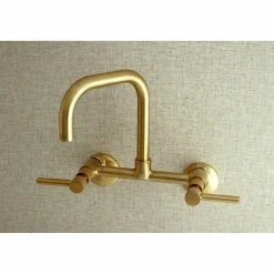 Clearance Concord 8-Inch Adjustable Center Wall Mount 2-Hole Kitchen Faucet Wall Mounted Kitchen Faucets