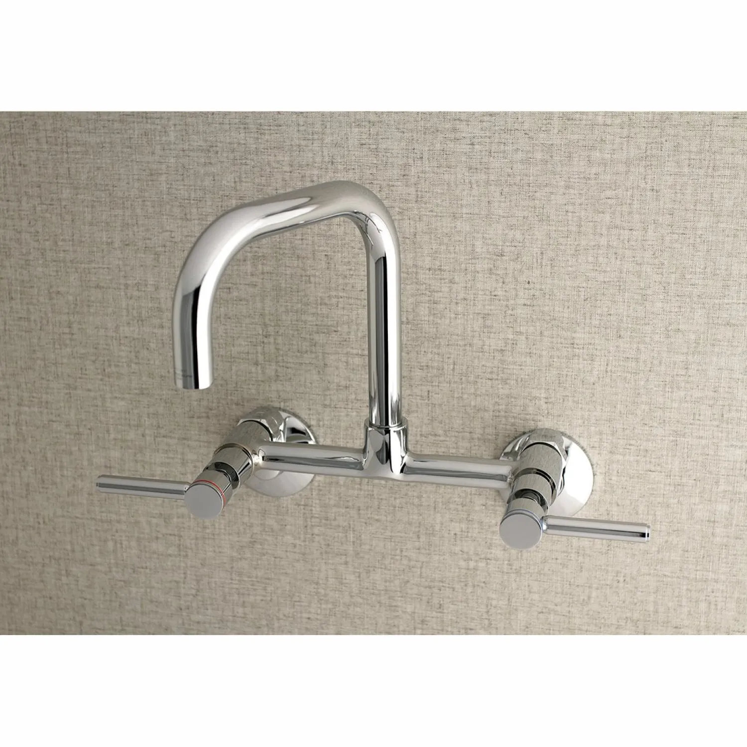 Clearance Concord 8-Inch Adjustable Center Wall Mount 2-Hole Kitchen Faucet Wall Mounted Kitchen Faucets
