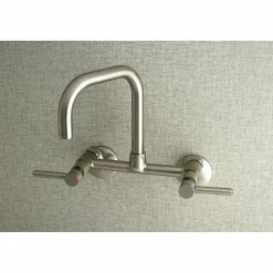 Clearance Concord 8-Inch Adjustable Center Wall Mount 2-Hole Kitchen Faucet Wall Mounted Kitchen Faucets