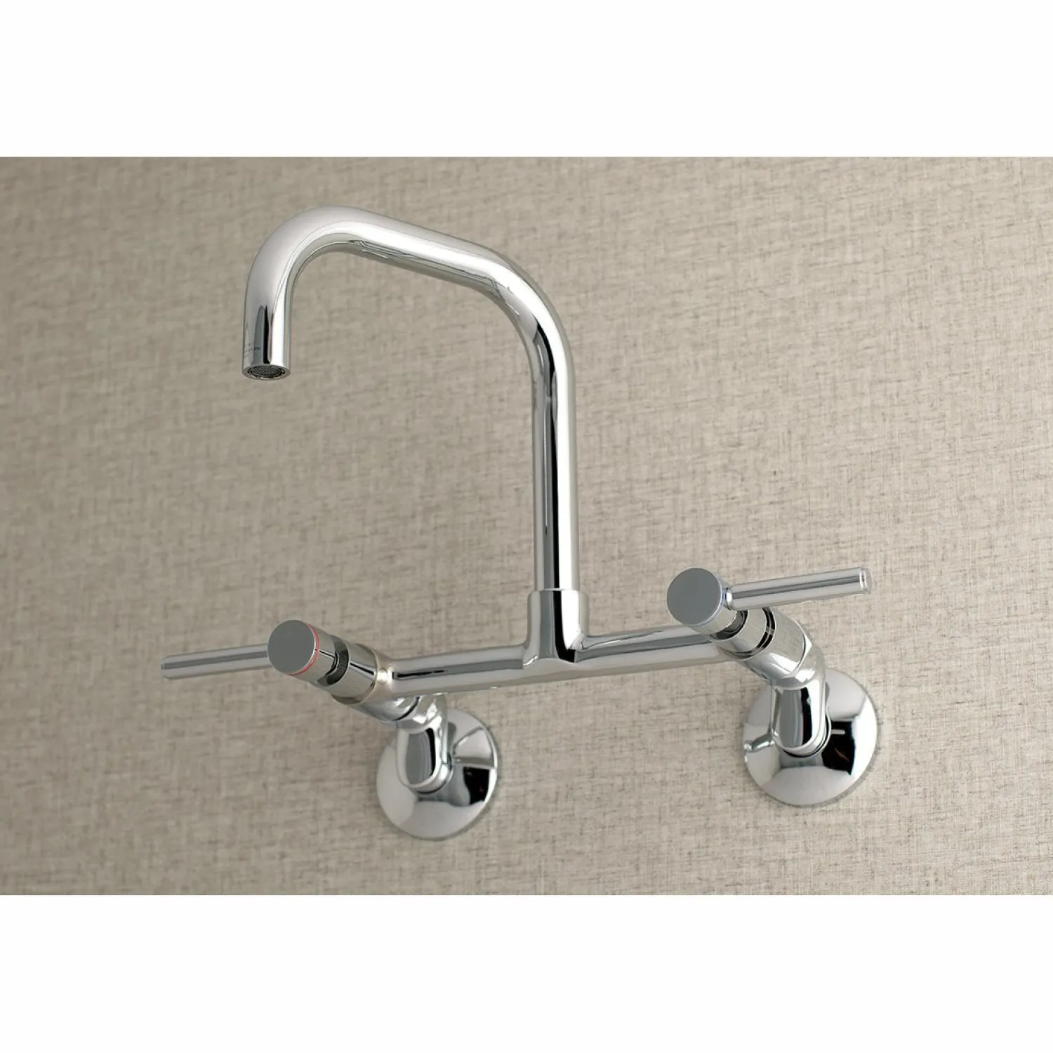 Clearance Concord 8-Inch Adjustable Center Wall Mount 2-Hole Kitchen Faucet Wall Mounted Kitchen Faucets