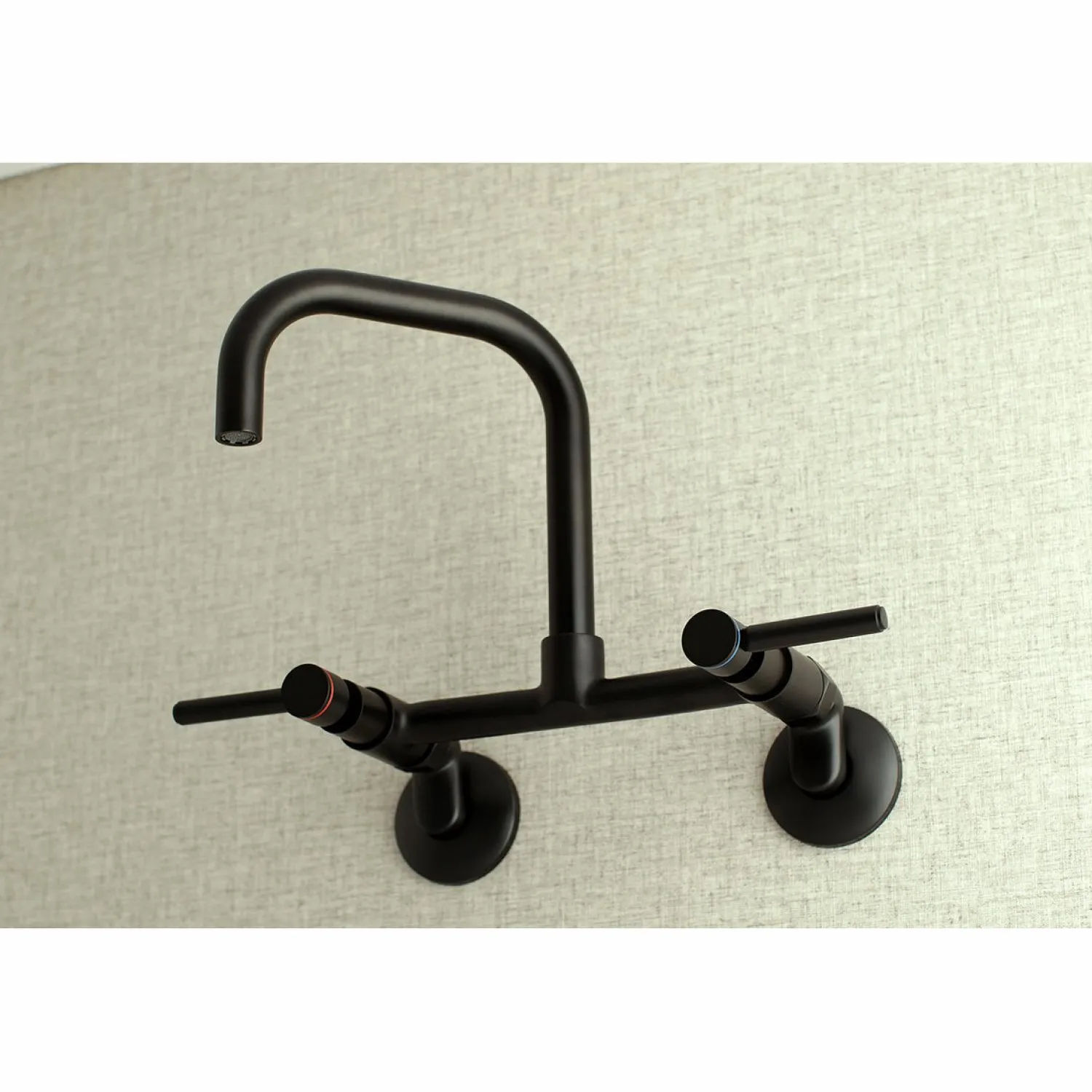 Clearance Concord 8-Inch Adjustable Center Wall Mount 2-Hole Kitchen Faucet Wall Mounted Kitchen Faucets