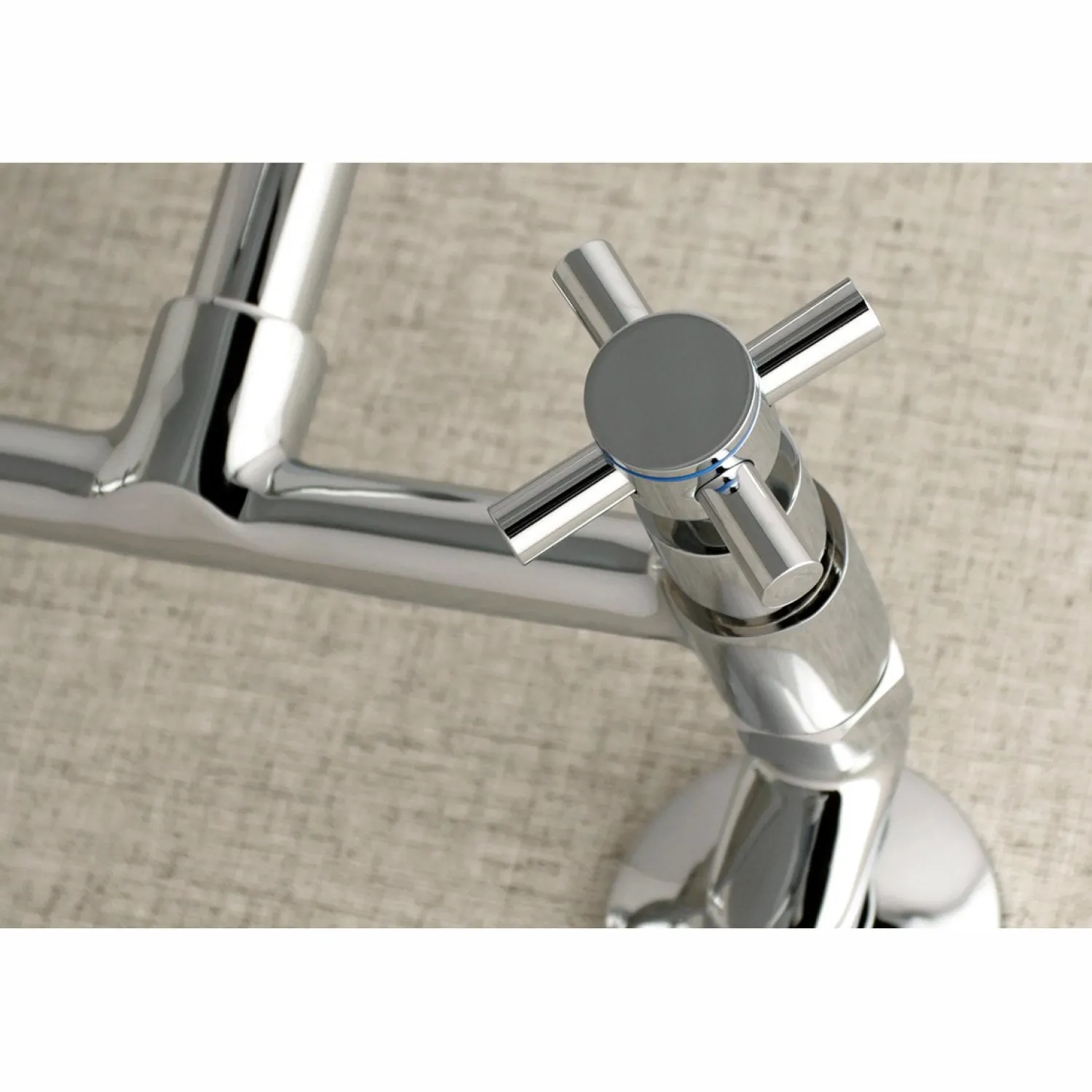 New Concord 8-Inch Adjustable Center 2-Hole Wall Mount Kitchen Faucet Wall Mounted Kitchen Faucets