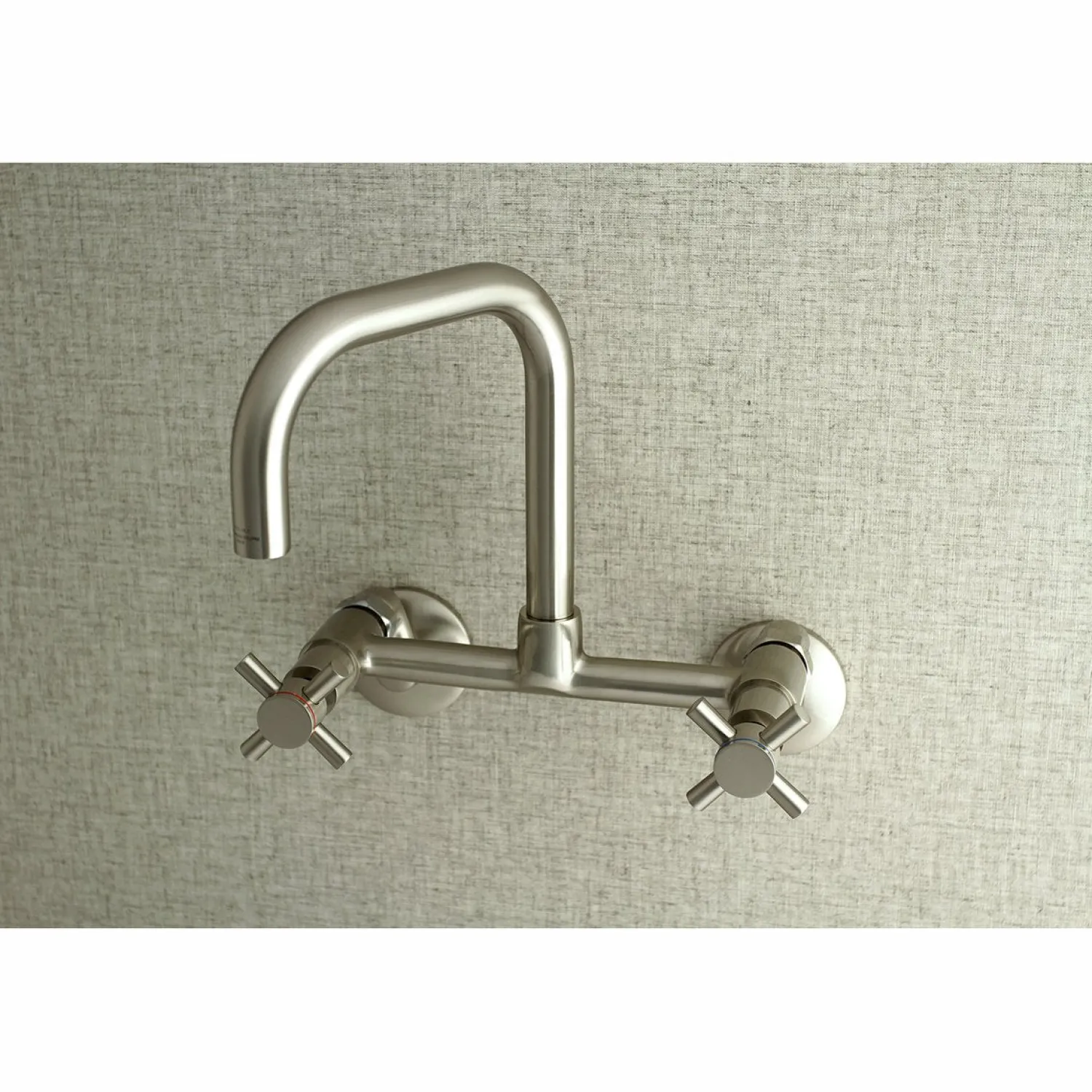 New Concord 8-Inch Adjustable Center 2-Hole Wall Mount Kitchen Faucet Wall Mounted Kitchen Faucets