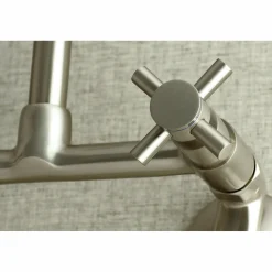 New Concord 8-Inch Adjustable Center 2-Hole Wall Mount Kitchen Faucet Wall Mounted Kitchen Faucets