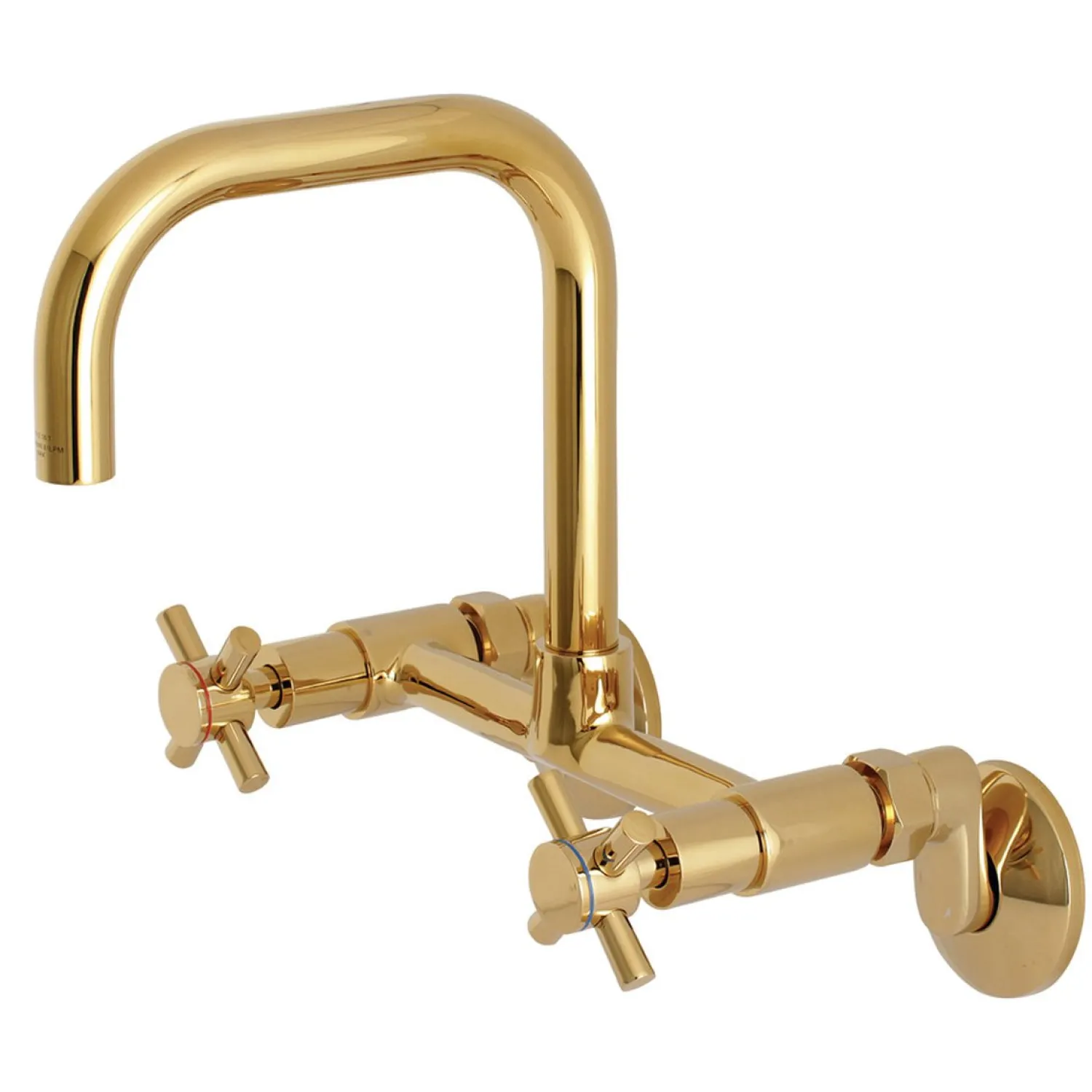 New Concord 8-Inch Adjustable Center 2-Hole Wall Mount Kitchen Faucet Wall Mounted Kitchen Faucets
