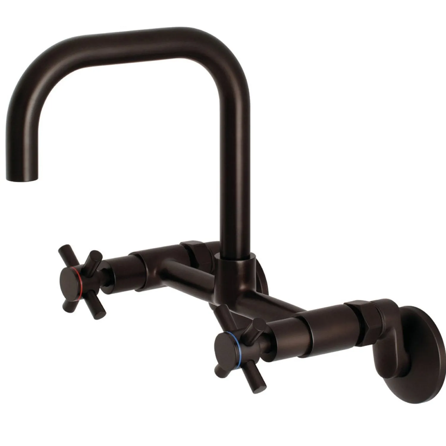 New Concord 8-Inch Adjustable Center 2-Hole Wall Mount Kitchen Faucet Wall Mounted Kitchen Faucets