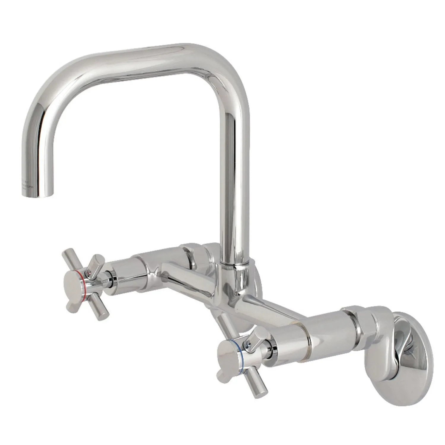 New Concord 8-Inch Adjustable Center 2-Hole Wall Mount Kitchen Faucet Wall Mounted Kitchen Faucets