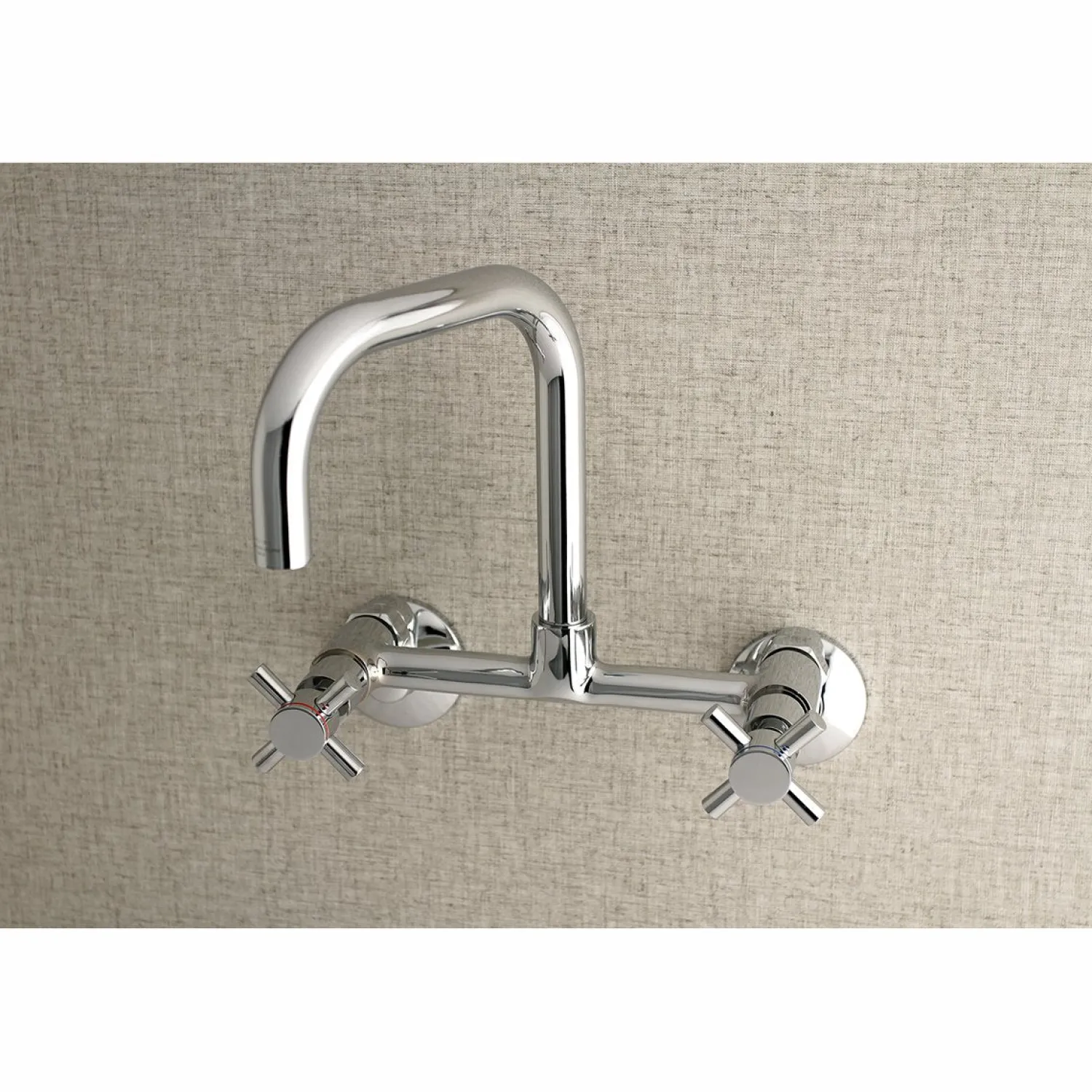 New Concord 8-Inch Adjustable Center 2-Hole Wall Mount Kitchen Faucet Wall Mounted Kitchen Faucets