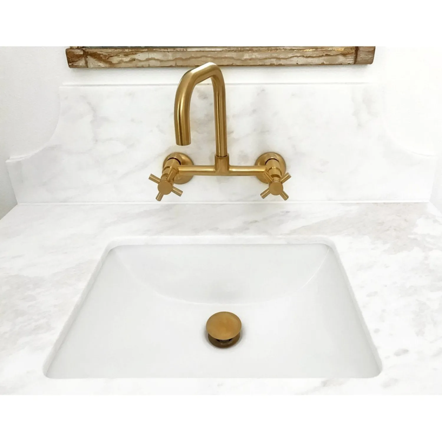 New Concord 8-Inch Adjustable Center 2-Hole Wall Mount Kitchen Faucet Wall Mounted Kitchen Faucets