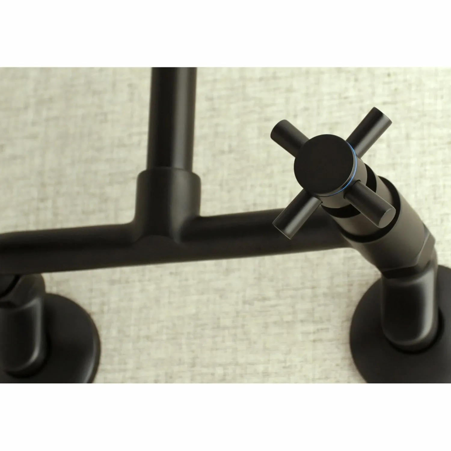 New Concord 8-Inch Adjustable Center 2-Hole Wall Mount Kitchen Faucet Wall Mounted Kitchen Faucets